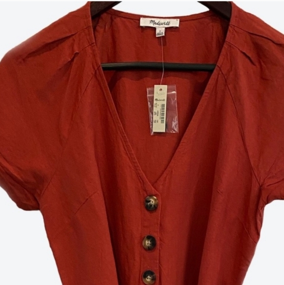 Madewell Burnt Orange Jumpsuit - Picture 4 of 7